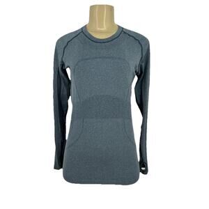 Lululemon Shirt Size 6 Women Swiftly Tech Long Sleeve Performance Running 36-12